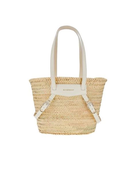 basket givenchy femme rose|Medium Voyou basket bag in raffia .